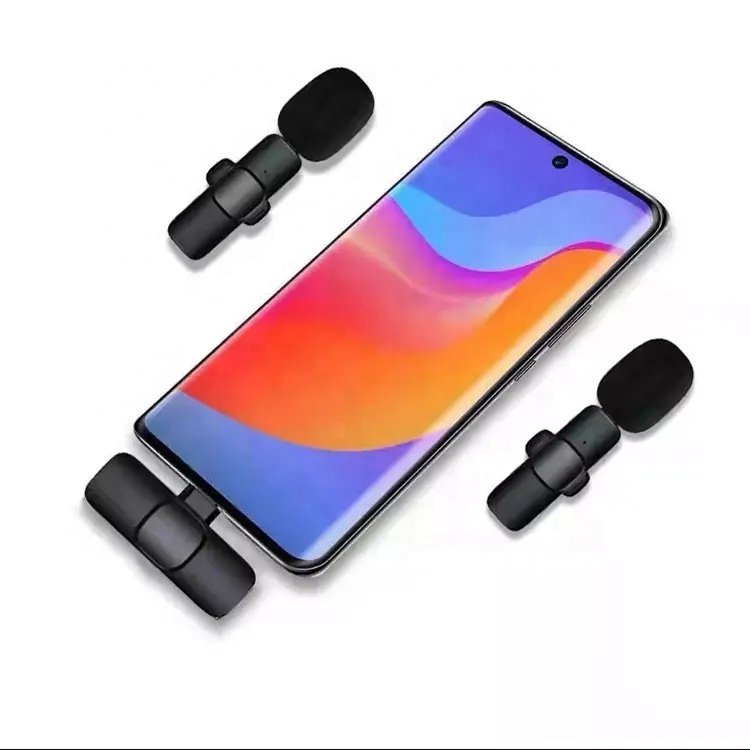 🎤 Microphone Lavalier Sans Fil 2,4 GHz – Mini Microphone Portable pour Smartphone – Image 2