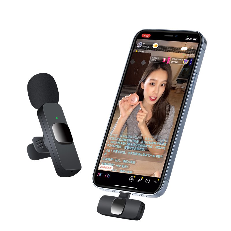 🎤 Microphone Lavalier Sans Fil 2,4 GHz – Mini Microphone Portable pour Smartphone – Image 6