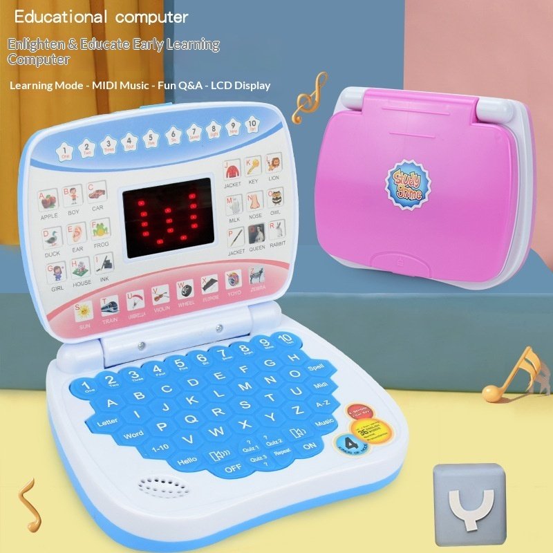 Ordinateur Éducatif Portable pour Enfants – Jouet Interactif avec Clavier, Musique et Apprentissage – Image 4