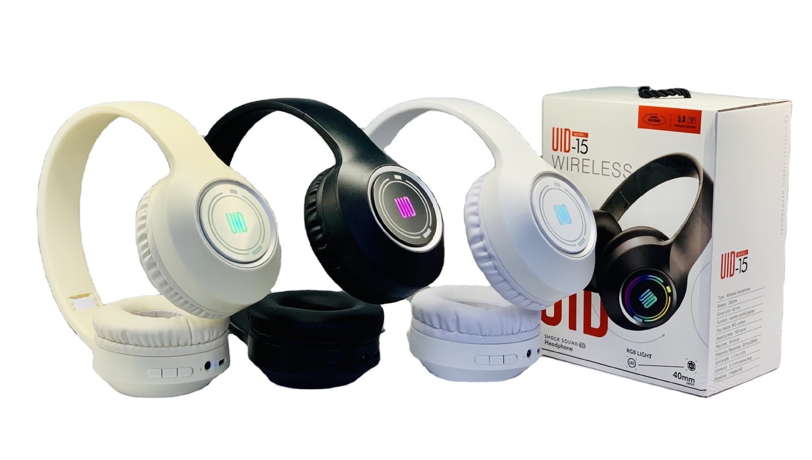 🎧 Casque Sans Fil UID-15 avec Réduction du Bruit et Affichage Numérique – Son Stéréo – Image 4