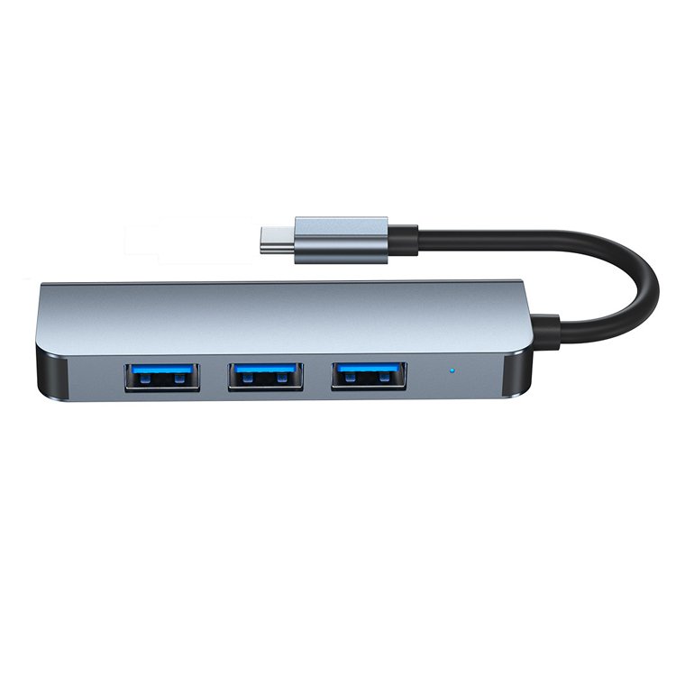Hub USB-C 4-en-1 Haute Vitesse – 1 USB 3.0 + 3 USB 2.0 – Image 5
